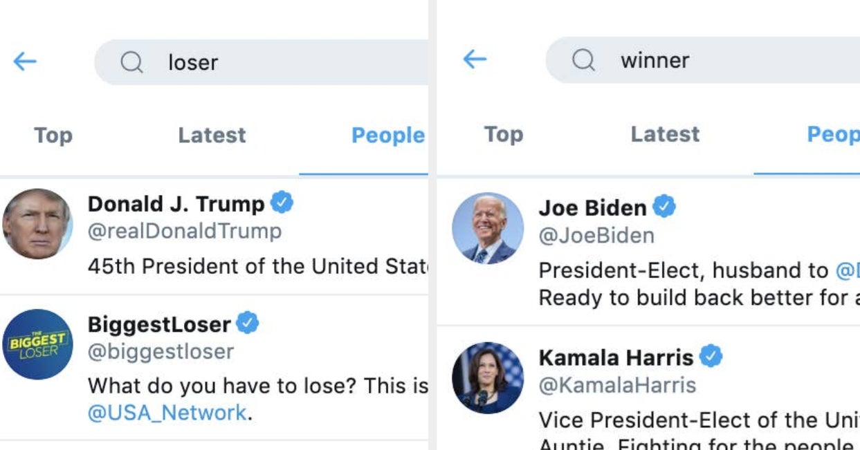 Donald Trump Shows Up First When You Search For "Loser" On Twitter. Here's Why.