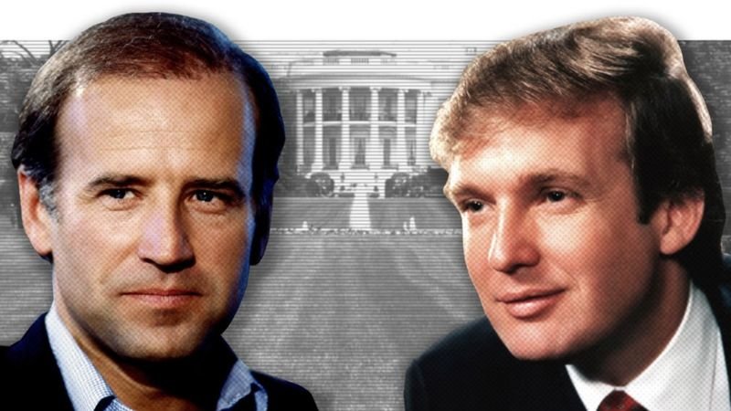 US election 2020: Trump and Biden pictured through the years