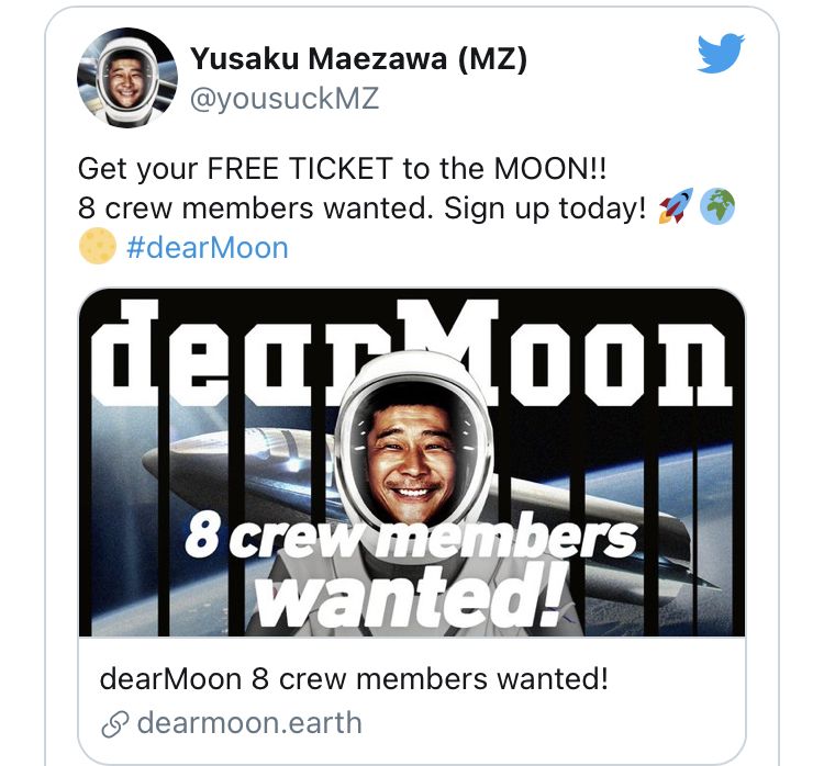 Japanese Billionaire Seeks Crew for ‘Fun’ Trip Around the Moon