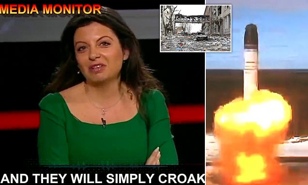 Russian TV says nuclear strike 'more probable' than losing in Ukraine
