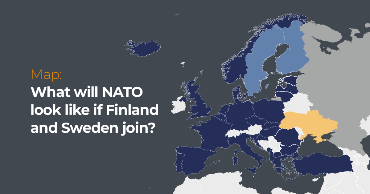 Map: What will NATO look like with Finland and Sweden included?
