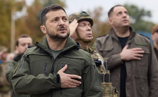 Ukraine Town "Completely Cleared" Of Russian Troops: Volodymyr Zelensky