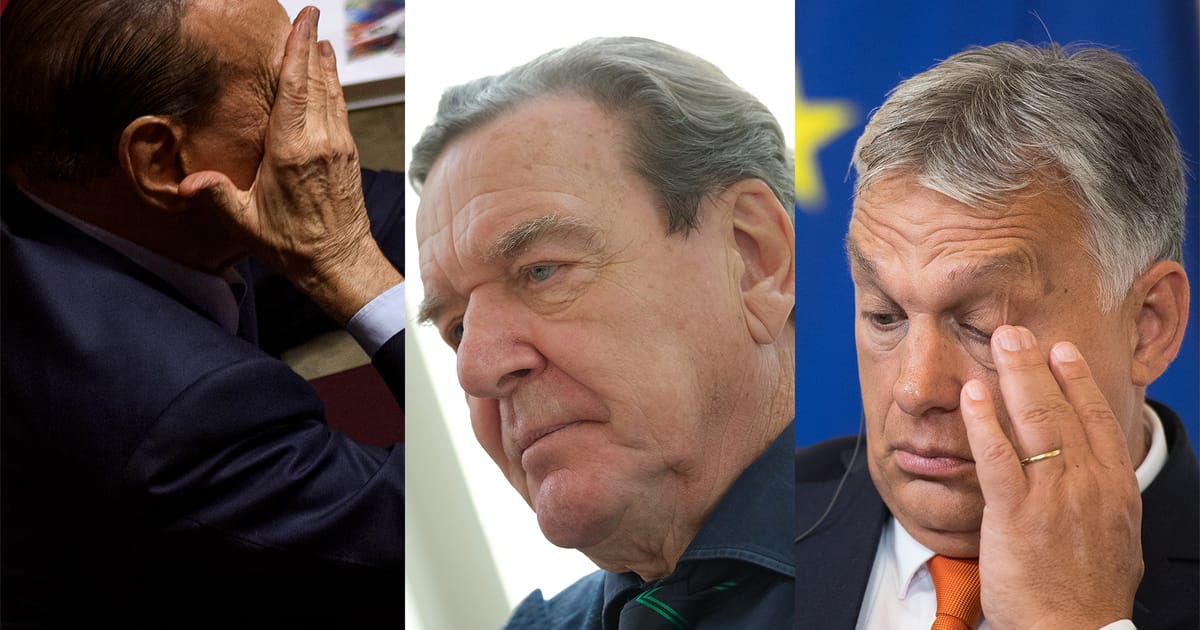 Orbán, Schröder and Berlusconi only EU politicians on Putin’s naughty or nice list