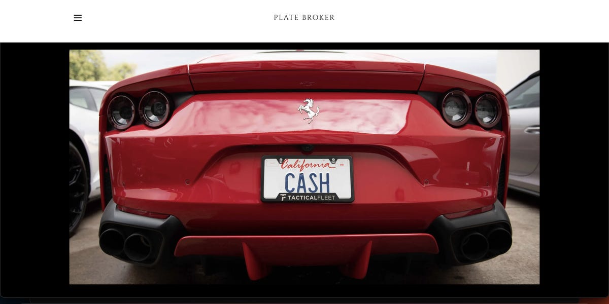 A former California lawyer wants to 'CASH' in on his 50-year old vanity plates. He's selling them for $2 million