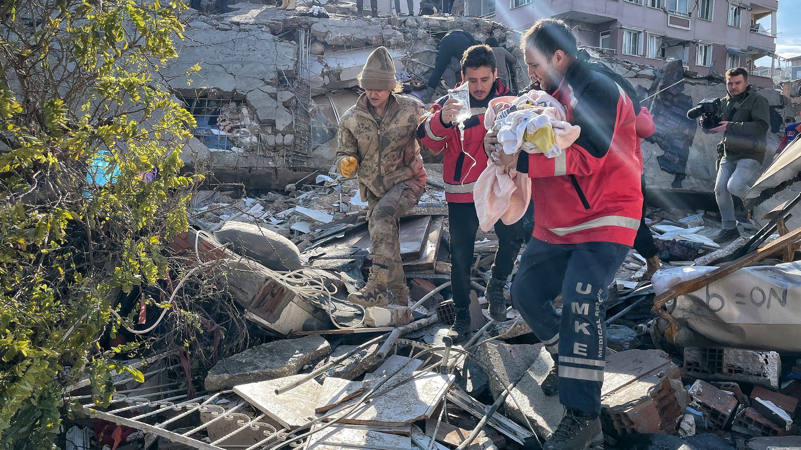 Turkey-Syria earthquake: Anger and frustration as search for trapped relatives continues - 'we're being left to die'