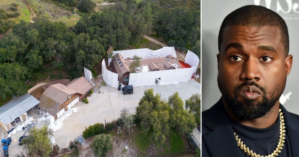 Kanye West’s $2,200,000 LA home not looking too good in new aerial photos