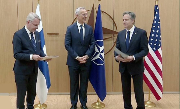 NATO’s border with Russia doubles as Finland joins