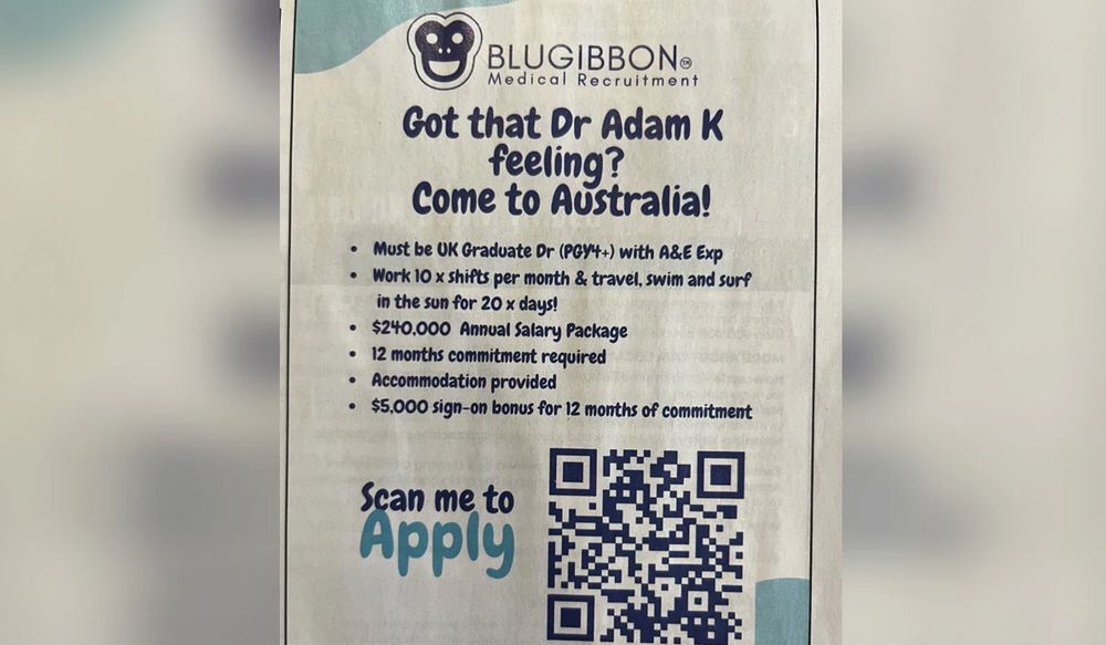 Job Ad Offering Rs 1.3 Crore Salary, 20 Days Off A Month Tempts UK Doctors To Australia
